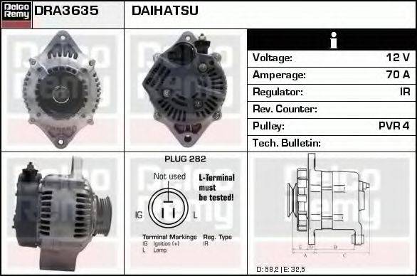 DELCO REMY DRA3635 Генератор