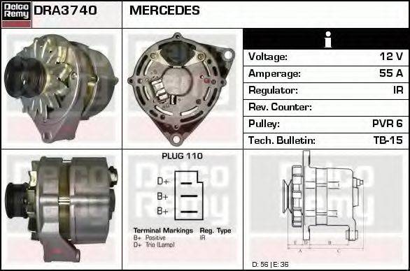 DELCO REMY DRA3740 Генератор