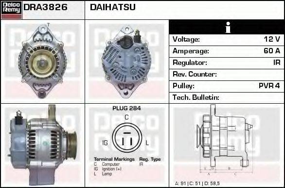 DELCO REMY DRA3826 Генератор