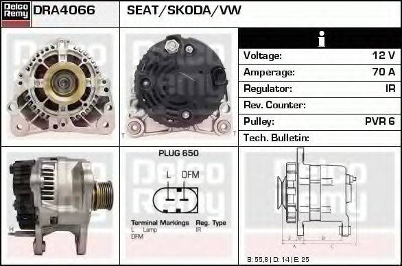 DELCO REMY DRA4066 Генератор