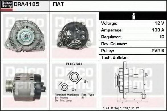 DELCO REMY DRA4185 Генератор