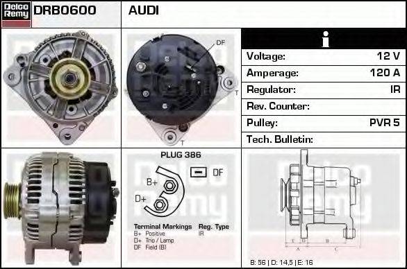 DELCO REMY DRB0600 Генератор