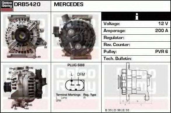 DELCO REMY DRB5420 Генератор