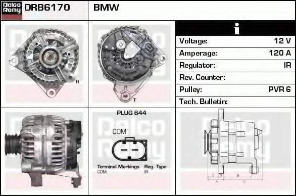 DELCO REMY DRB6170 Генератор