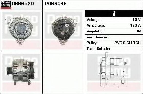 DELCO REMY DRB6520 Генератор