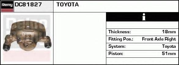 DELCO REMY DC81827 Гальмівний супорт