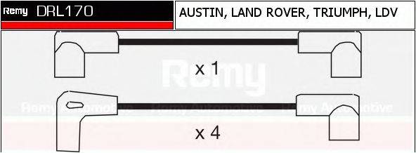 DELCO REMY DRL170 Комплект дротів запалювання