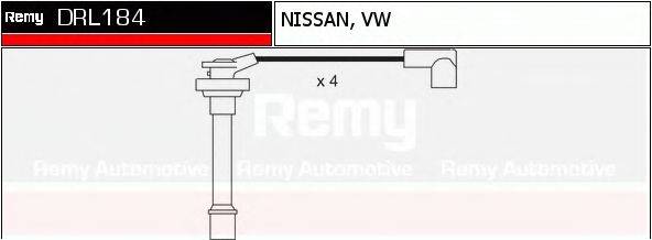 DELCO REMY DRL184 Комплект дротів запалювання