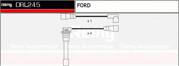 DELCO REMY DRL245 Комплект дротів запалювання