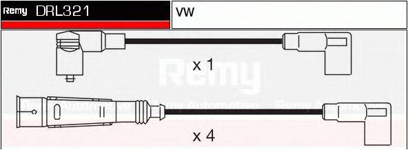 DELCO REMY DRL321 Комплект дротів запалювання