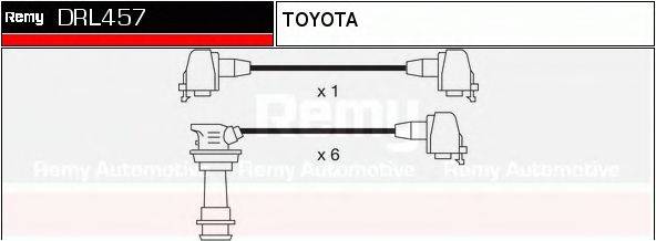 DELCO REMY DRL457 Комплект дротів запалювання