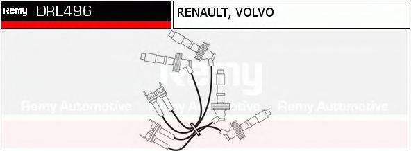 DELCO REMY DRL496 Комплект дротів запалювання