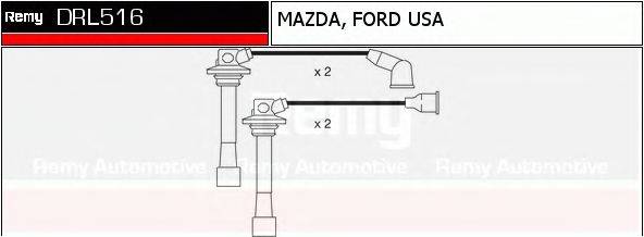 DELCO REMY DRL516 Комплект дротів запалювання