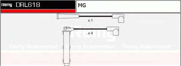 DELCO REMY DRL618 Комплект дротів запалювання