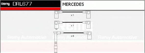 DELCO REMY DRL677 Комплект дротів запалювання