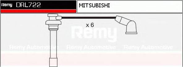 DELCO REMY DRL722 Комплект дротів запалювання