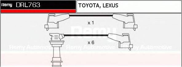 DELCO REMY DRL763 Комплект дротів запалювання