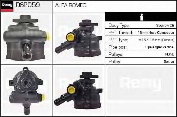 DELCO REMY DSP059 Гідравлічний насос, кермо