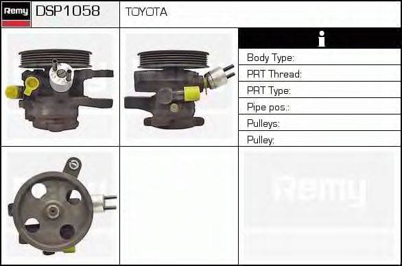 DELCO REMY DSP1058 Гідравлічний насос, кермо