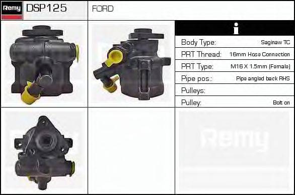 DELCO REMY DSP125 Гідравлічний насос, кермо