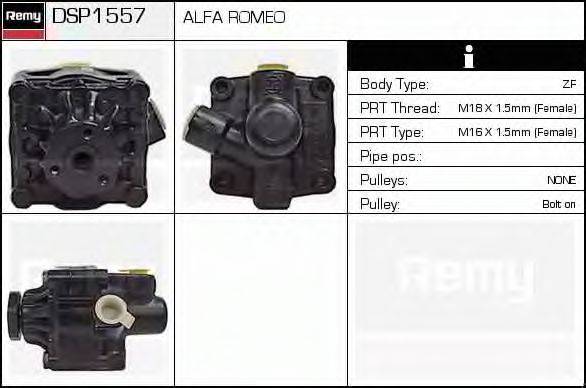 DELCO REMY DSP1557 Гідравлічний насос, кермо