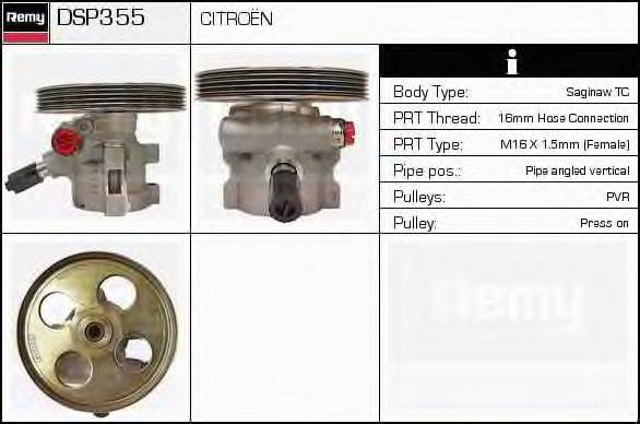 DELCO REMY DSP355 Гідравлічний насос, кермо