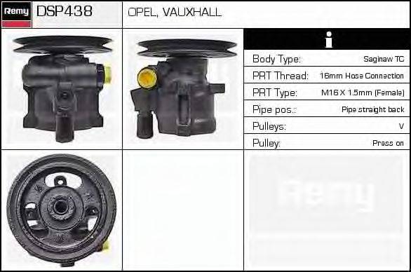 DELCO REMY DSP438 Гідравлічний насос, кермо