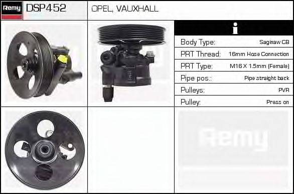 DELCO REMY DSP452 Гідравлічний насос, кермо