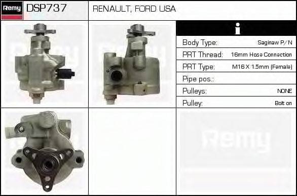 DELCO REMY DSP737 Гідравлічний насос, кермо