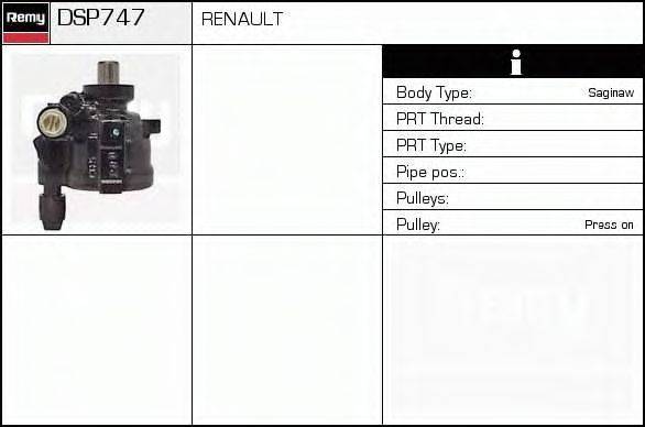 DELCO REMY DSP747 Гідравлічний насос, кермо