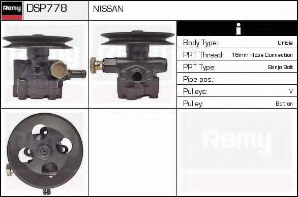 DELCO REMY DSP778 Гідравлічний насос, кермо