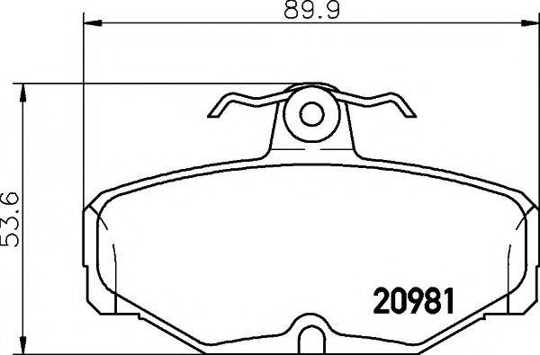 PAGID T5006 Комплект гальмівних колодок, дискове гальмо