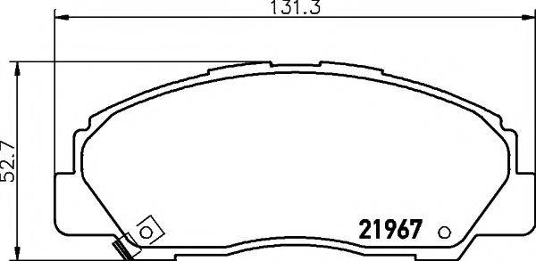 PAGID T3069 Комплект гальмівних колодок, дискове гальмо