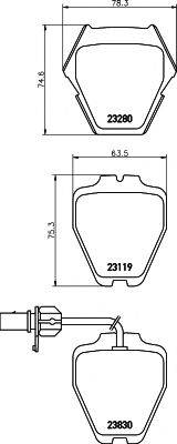 PAGID T1205 Комплект гальмівних колодок, дискове гальмо