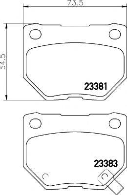 PAGID T1298 Комплект гальмівних колодок, дискове гальмо