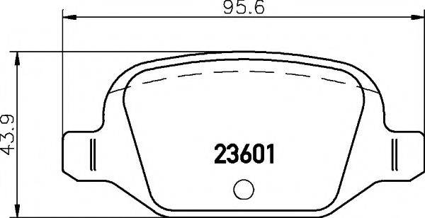 PAGID T1260 Комплект гальмівних колодок, дискове гальмо