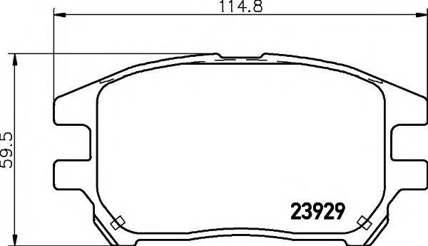 PAGID T1361 Комплект гальмівних колодок, дискове гальмо