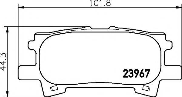 PAGID T1379 Комплект гальмівних колодок, дискове гальмо