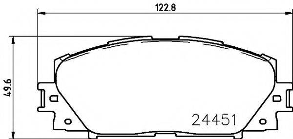 PAGID T1814 Комплект гальмівних колодок, дискове гальмо