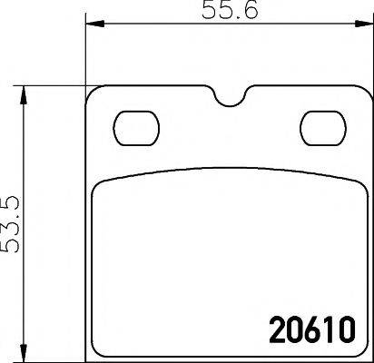 PAGID T2028 Комплект гальмівних колодок, дискове гальмо