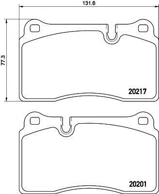 PAGID T2071 Комплект гальмівних колодок, дискове гальмо