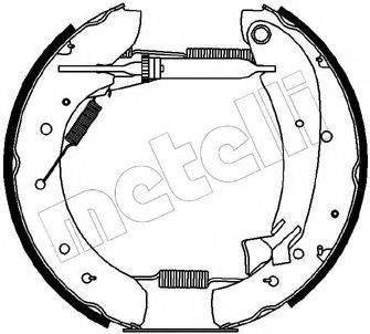 METELLI 510074 Комплект гальмівних колодок