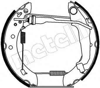 METELLI 510173 Комплект гальмівних колодок