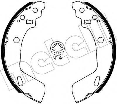 METELLI 530633 Комплект гальмівних колодок