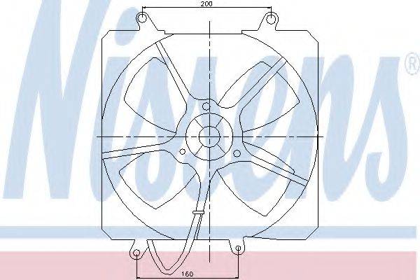 NISSENS 85000 Вентилятор, охолодження двигуна