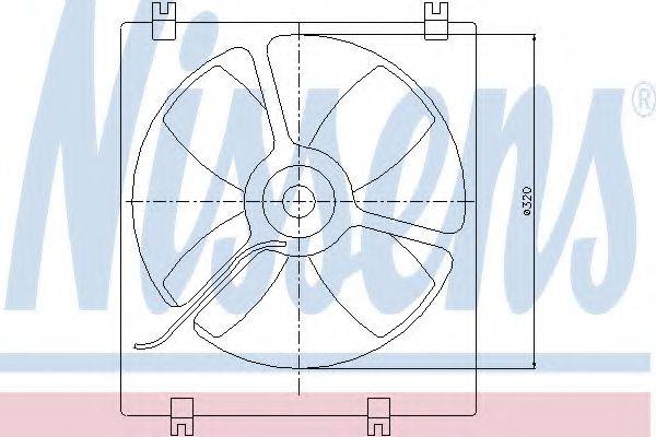 NISSENS 85070 Вентилятор, охолодження двигуна
