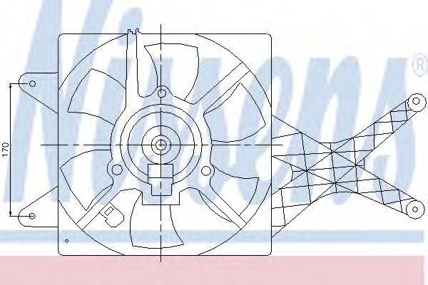 NISSENS 85094 Вентилятор, охолодження двигуна