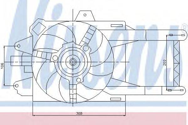 NISSENS 85117 Вентилятор, охолодження двигуна