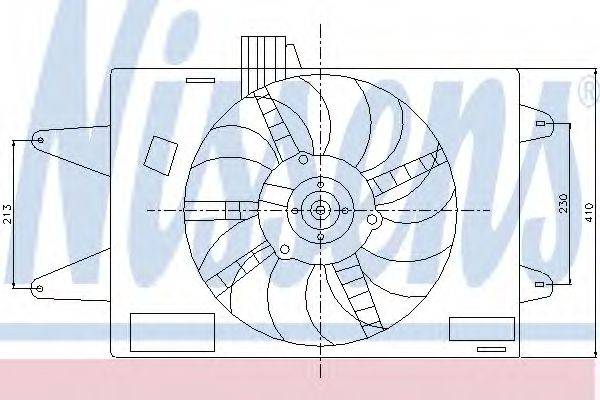 NISSENS 85129 Вентилятор, охолодження двигуна