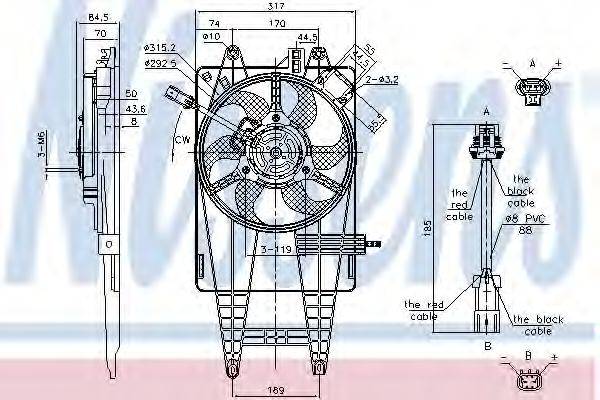 NISSENS 85162 Вентилятор, охолодження двигуна